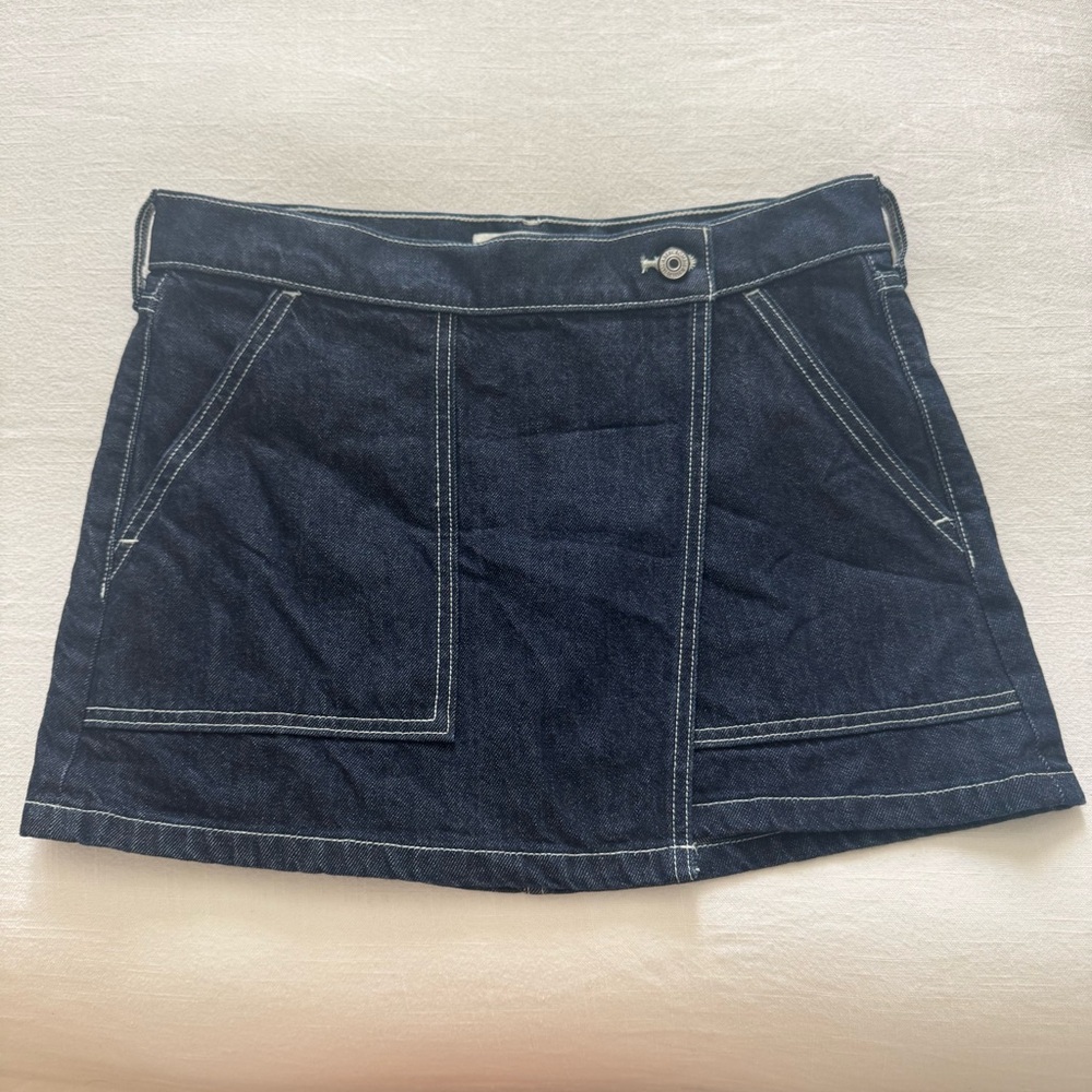 Abercrombie Denim Mini Wrap Skirt